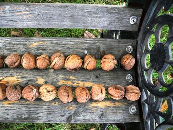 Stack of wooden logs