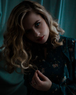 Portrait of young woman