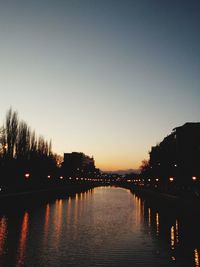 View of river at night