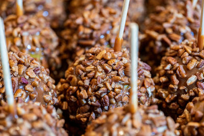 Close-up of roasted coffee beans