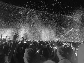 Crowd at music concert