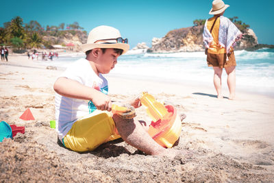 People on beach