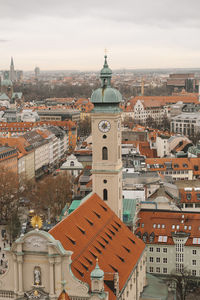 Munich overview from alter peter church