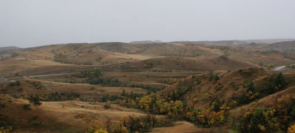 View of hills against sky