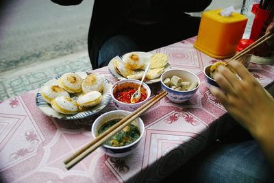 Close-up of food in plate