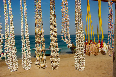 Close-up of decoration hanging outdoors