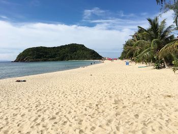 Scenic view of beach