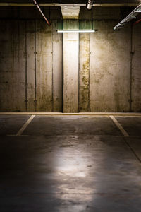 Interior of abandoned building