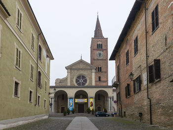 Facade of church