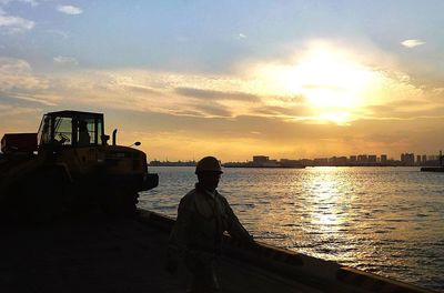 People at sunset