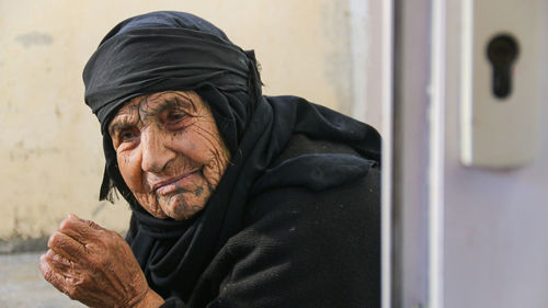 Senior woman wearing traditional clothing