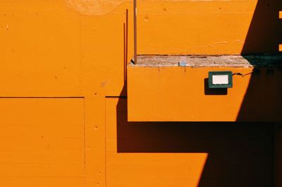 Full frame shot of yellow wall