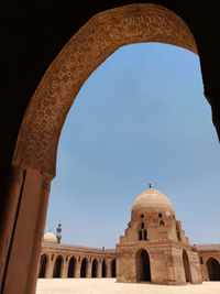 Low angle view of historic building