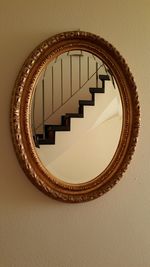 Low angle view of spiral staircase