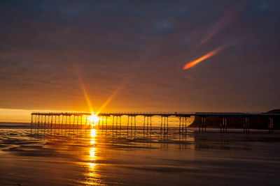 Sunset over sea