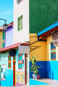 Multi colored residential building