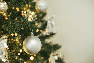 Close-up of christmas tree