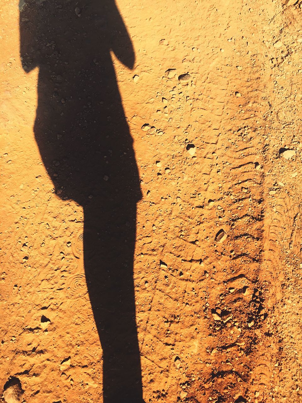 low section, shadow, standing, person, human foot, outdoors, day, vacations, vibrant color