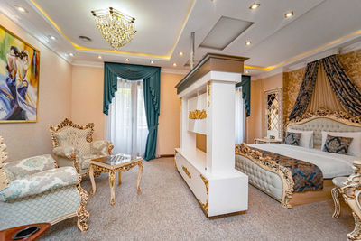 Empty seats in building