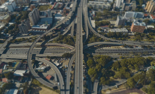 Caracas, venezuela - aerial panoramic view of the la arana distributor,