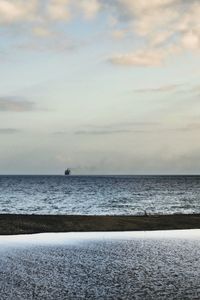 Scenic view of sea against sky