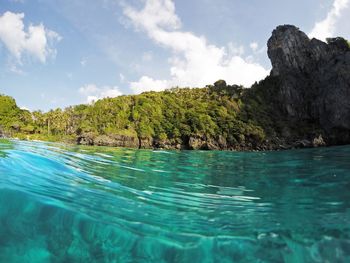 Scenic view of sea against sky