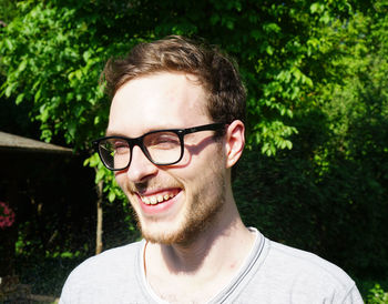 Portrait of smiling young man