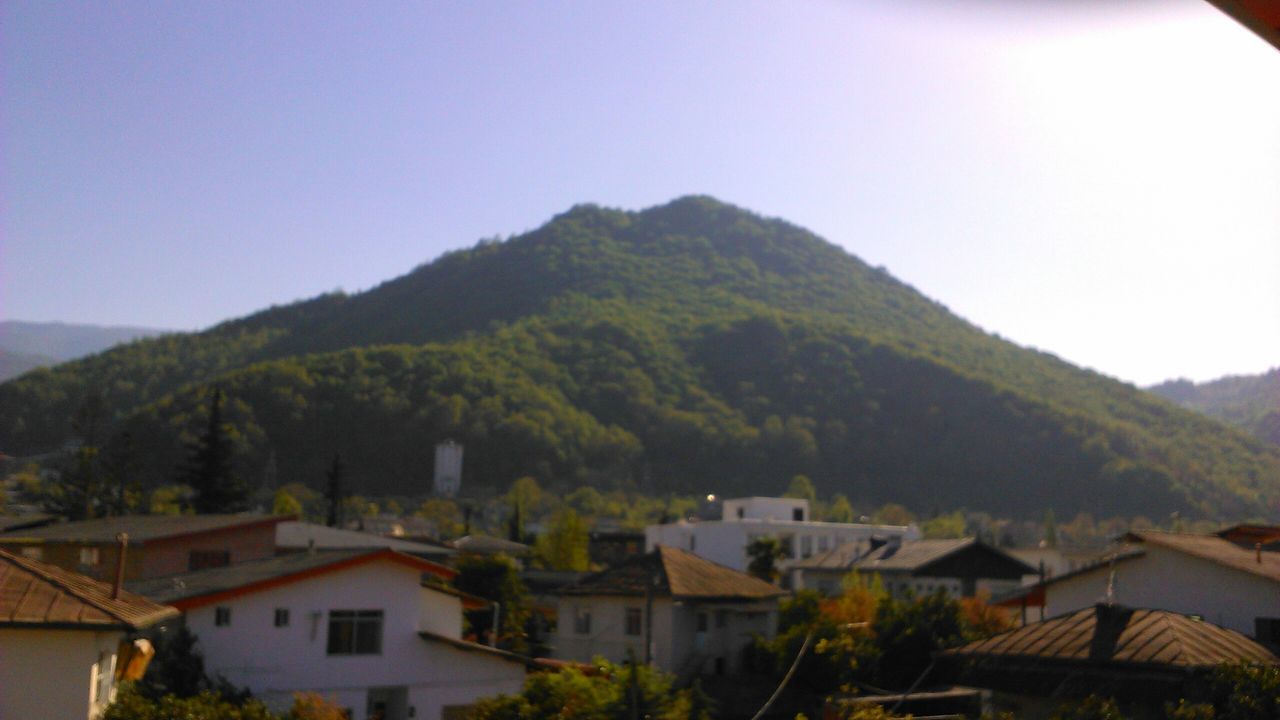 Sunset and mount