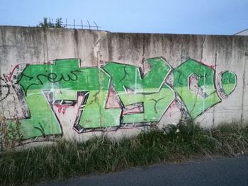 Graffiti on wall