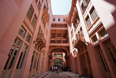 Low angle view of historic building