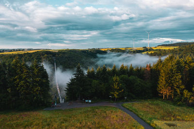 Scenic view of landscape against sky