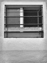 Close-up of window on building wall