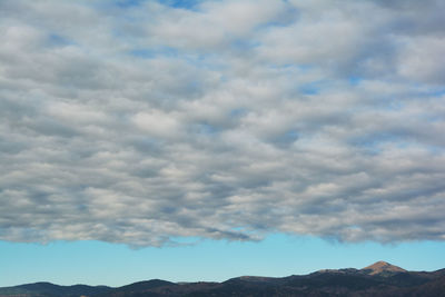 Low angle view of cloudy sky