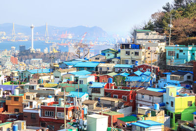 View of buildings in city