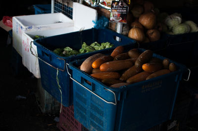 Fruits for sale at market stall