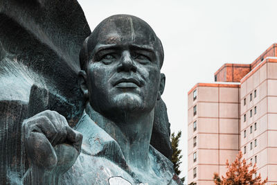 View of statue against clear sky