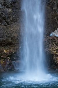 Scenic view of waterfall
