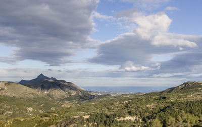 Scenic view of landscape against sky