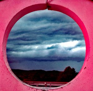 Clouds over landscape