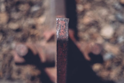 Close-up of rusty metal