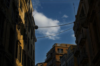Low angle view of buildings against sky