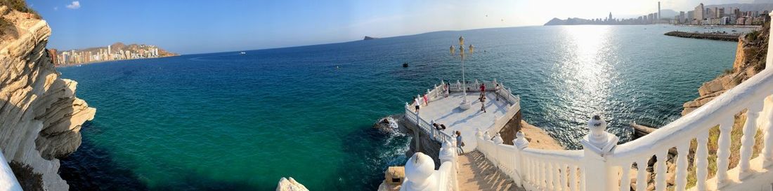 Panoramic view of sea against sky