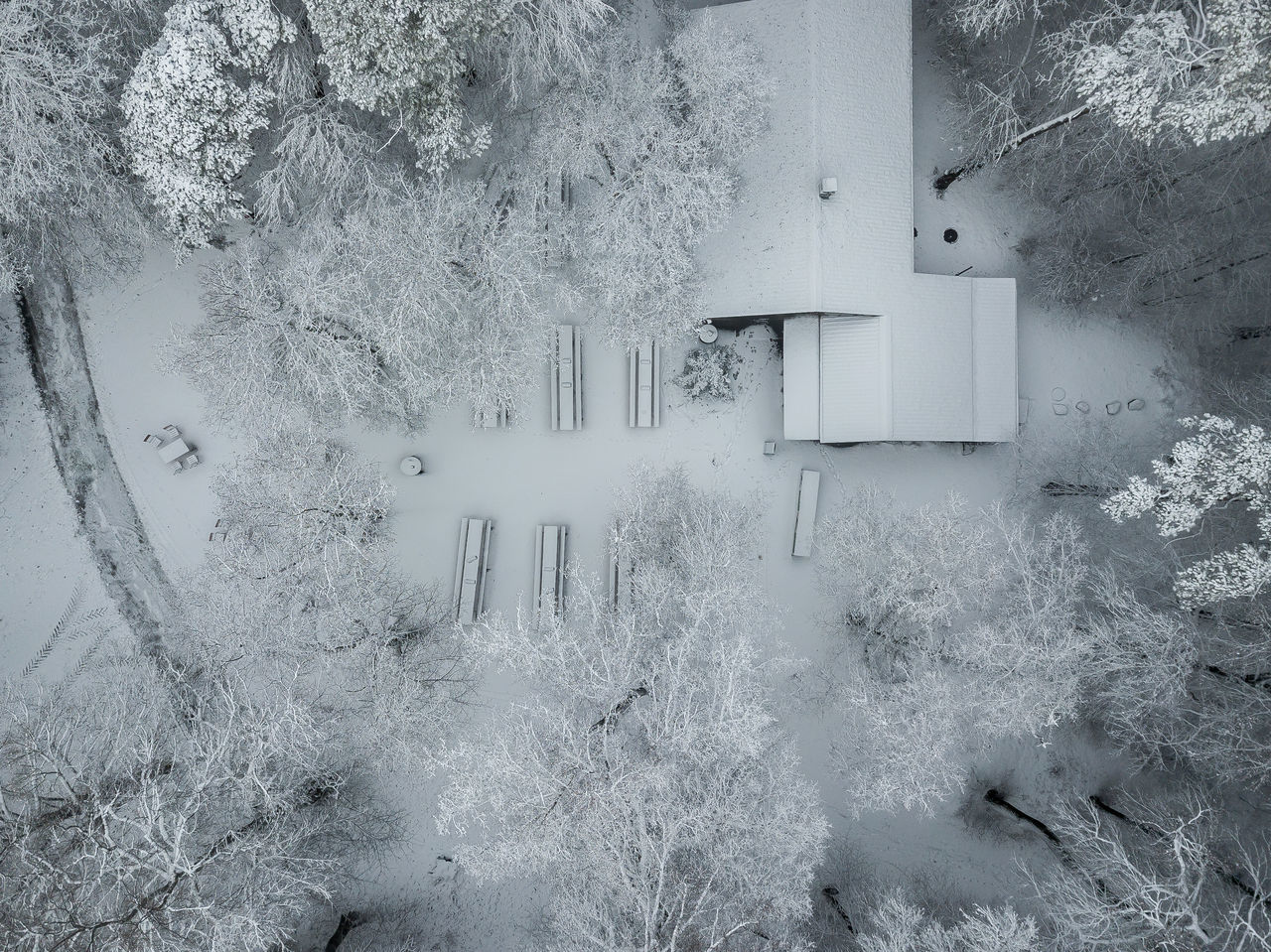 VIEW OF SNOW COVERED FIELD