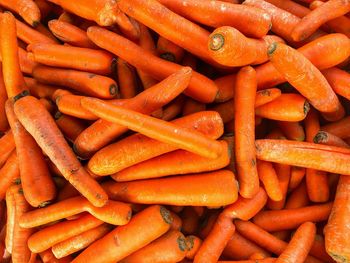 Full frame shot of carrots