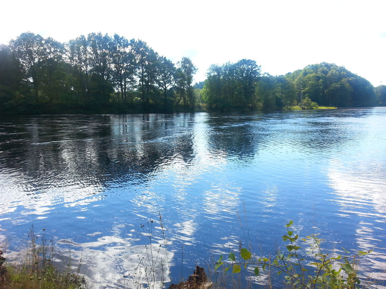 water, lake, reflection, tranquil scene, tranquility, clear sky, scenics, tree, beauty in nature, nature, waterfront, sky, idyllic, mountain, rippled, non-urban scene, lakeshore, calm, outdoors, day