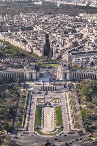 High angle view of cityscape