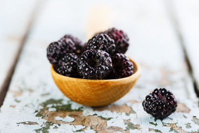 Close-up of fruit on table