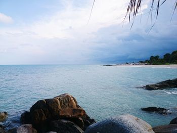 Scenic view of sea against sky