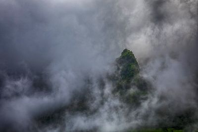 Low angle view of storm clouds in sky