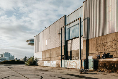 Exterior of building against sky in city